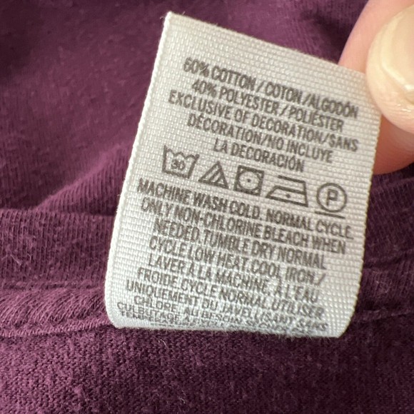 Pink Victoria's Secret Shirt Women Medium Purple Short Sleeve V-Neck Sleepwear - Picture 6 of 13